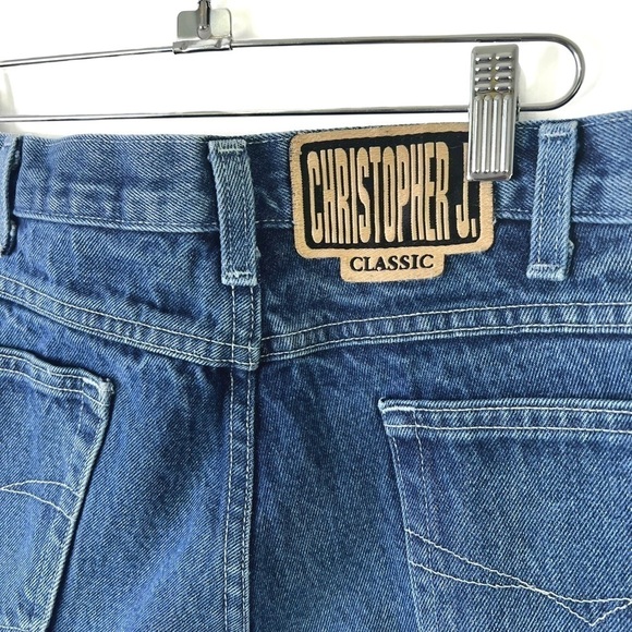 CHRISTOPHER J. CLASSIC BLUE JEANS BOOTCUT VINTAGE 100% COTTON MADE IN CANADA 38 - Picture 6 of 8